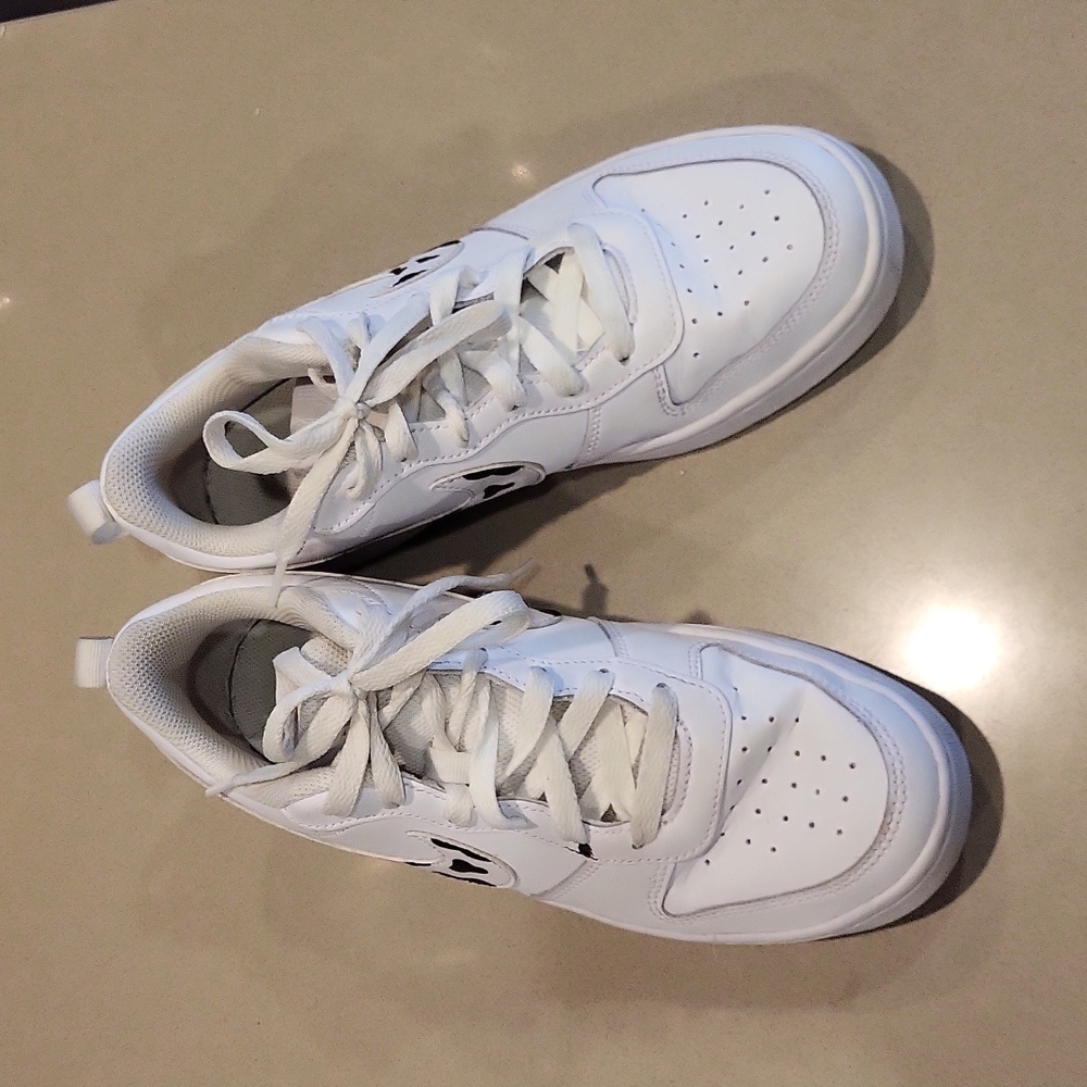 Nike Court Vision Low Cow Print Swoosh Slightly Used Sneakers Size 6.5